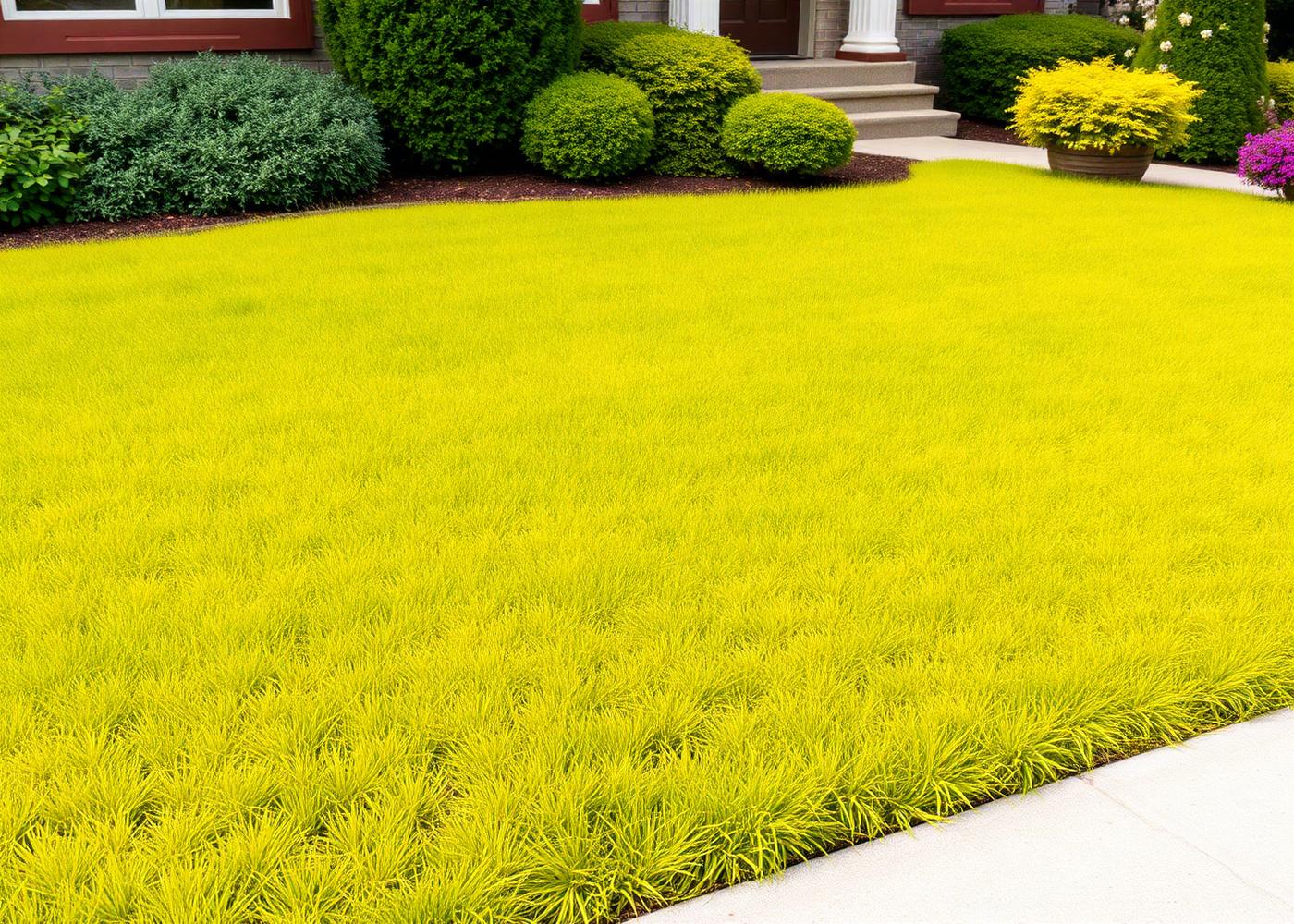 Lawn before service